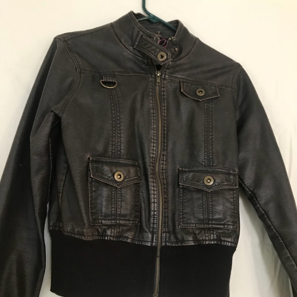 ‼️ ‼️ Dark Brown Leather Jacket
